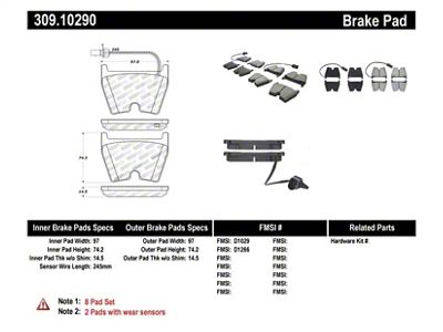 StopTech Performance Brake Pads - 309.10290