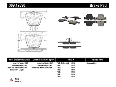 StopTech Performance Brake Pads - 309.12890