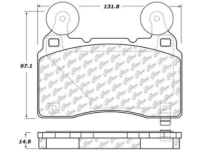 StopTech Performance Front Brake Pads 10-14 Chevy Camaro - 309.14740