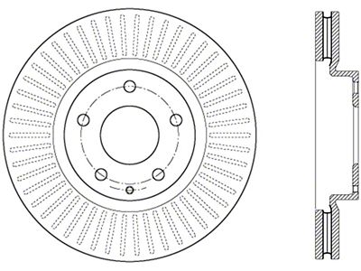 StopTech Performance Front Right Brake Rotor - 128.45084R