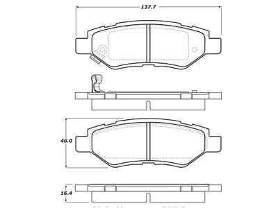 StopTech Performance Rear Brake Pads 08-13 Chevy Camaro - 309.13370
