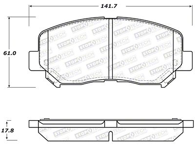 StopTech Performance ST Sport Rear Brake Pads CHR - 309.16402