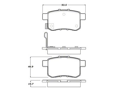 StopTech Performance Touring Brake Pads - 308.13360