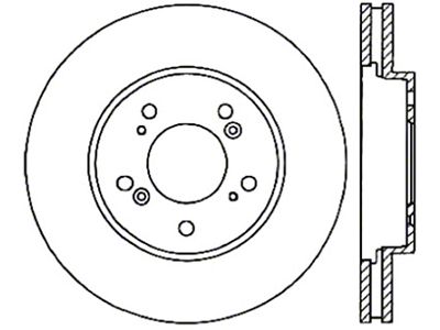 StopTech Power Slot 05-10 Honda Odyssey Front Left Slotted CRYO - 126.40064CSL