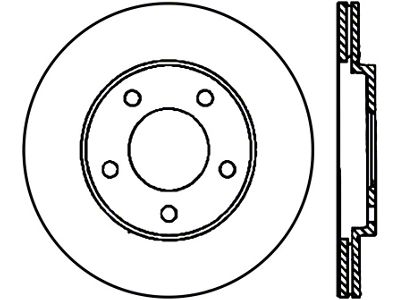 StopTech Power Slot 05-10 Mustang V6/4.0L / GT V8-4.6L Rear - 126.61087CSL