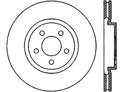 StopTech Power Slot 05 Chrysler 300C 5.7L V8 w/ Vented - 126.63061CSL