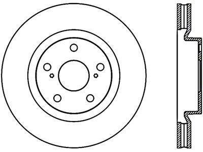 StopTech Power Slot 07-13 Lexus ES250/300/330/350 / 11-13 Scion tC - 126.44146CSR