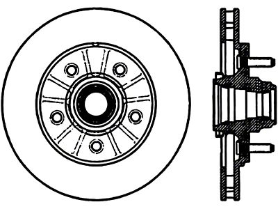 StopTech Power Slot 12/99-11/04 Ford F150 2WD Front Left Slotted - 126.65081CSL