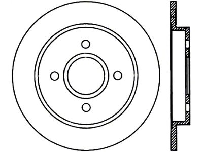 StopTech Power Slot 14-19 Ford Fiesta / 01-07 Ford Focus - 126.61070CSL