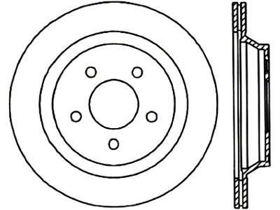 StopTech Power Slot 94-04 Ford Mustang Rear Right Slotted CRYO - 126.61046CSR