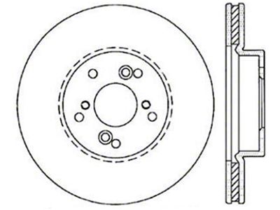 StopTech Power Slot 99-08 Acura TL STD Caliber / 01-03 - 126.40046CSR