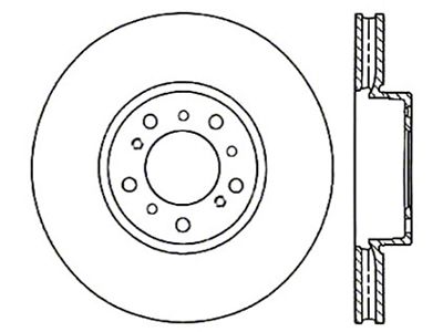 StopTech Power Slot BMW E46 Front Right Slotted Cryo Rotor - 126.34059CSR