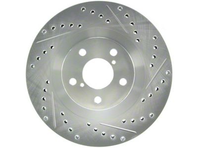 StopTech Select Sport 03-08 Subaru Forester Sport Slotted and Drilled - 227.47018L