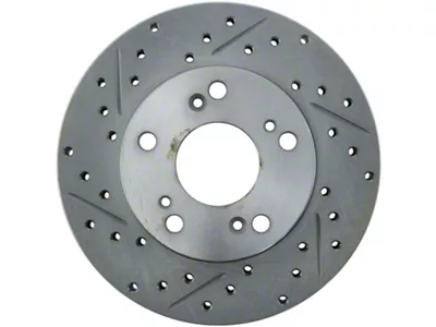 StopTech Select Sport 06-11 Honda Civic DX/EX/LX Slotted and Drilled - 227.40056R