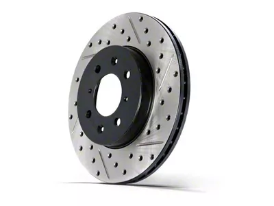 StopTech Select Sport 07-15 BMW 328i Slotted / Drilled 1PC - 227.34108L