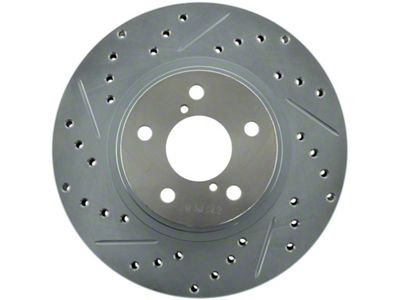 StopTech Select Sport 13-15 Subaru BRZ Slotted / Drilled Right - 227.47012R
