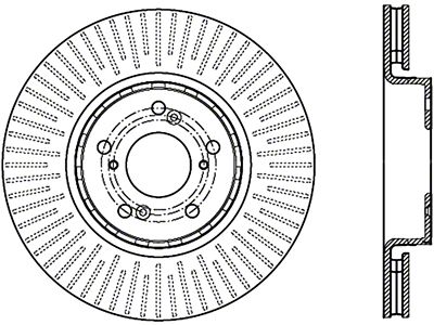 StopTech Slotted & Drilled Cryo Sport Brake Rotor - 127.40080CR
