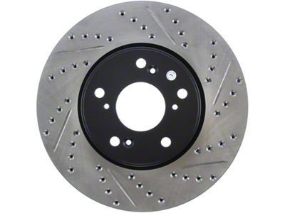StopTech Slotted & Drilled Sport Brake Rotor Front Left 13 - 127.40086L