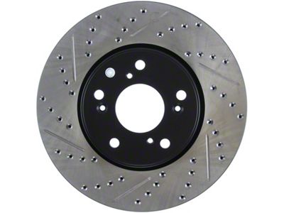 StopTech Slotted & Drilled Sport Brake Rotor Front Right 13 - 127.40086R