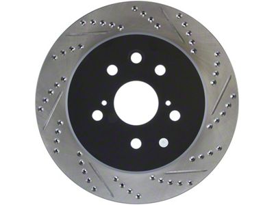 StopTech Slotted & Drilled Sport Brake Rotor Left Rear 13-14 - 127.44189L