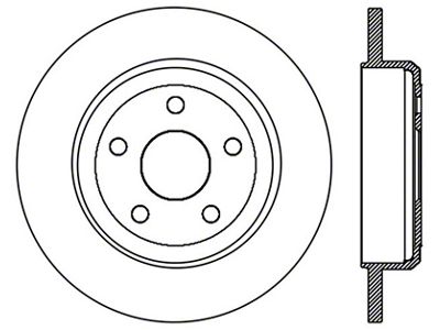 StopTech Slotted Sport Brake Rotor 11-15 Jeep Grand Cherokee Exludes - 126.58005SL