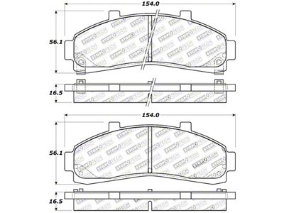 StopTech Sport Brake Pads w/Shims and Hardware - Front - 309.06520