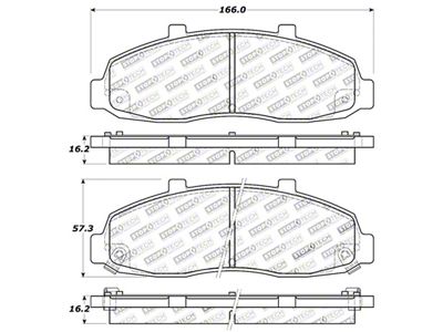 StopTech Sport Brake Pads w/Shims and Hardware - Front - 309.06790