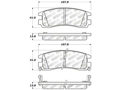 StopTech Sport Brake Pads w/Shims and Hardware - Front - 309.06980