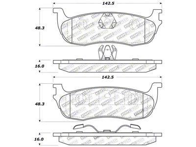 StopTech Sport Brake Pads w/Shims and Hardware - Front - 309.07110