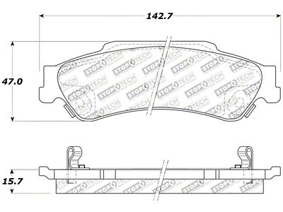 StopTech Sport Brake Pads w/Shims and Hardware - Front - 309.07290