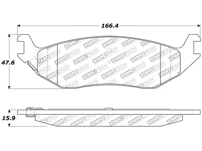 StopTech Sport Brake Pads w/Shims and Hardware - Front - 309.08980