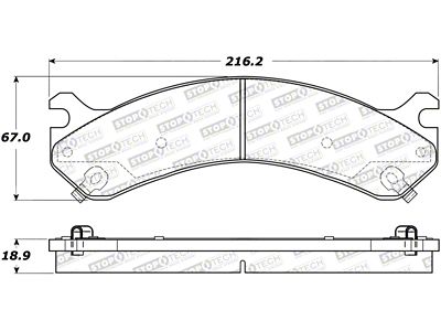 StopTech Sport Brake Pads w/Shims and Hardware - Front - 309.09090