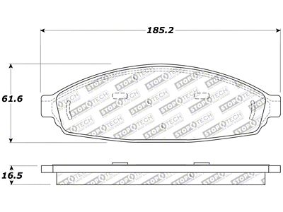 StopTech Sport Brake Pads w/Shims and Hardware - Front - 309.09310