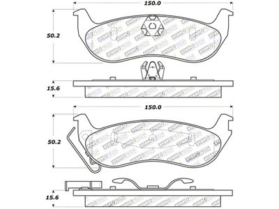 StopTech Sport Brake Pads w/Shims and Hardware - Front - 309.09320