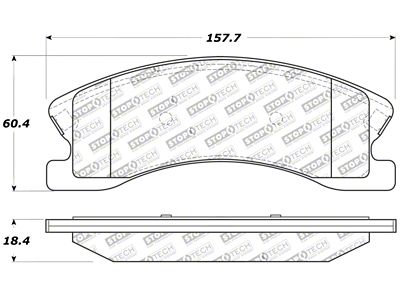 StopTech Sport Brake Pads w/Shims and Hardware - Front - 309.09450