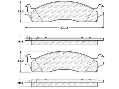 StopTech Sport Brake Pads w/Shims and Hardware - Front - 309.09650