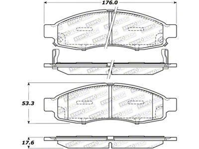 StopTech Sport Brake Pads w/Shims and Hardware - Front - 309.11830