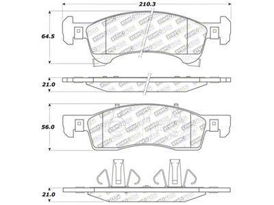 StopTech Sport Brake Pads w/Shims and Hardware - Front/Rear - 309.09340