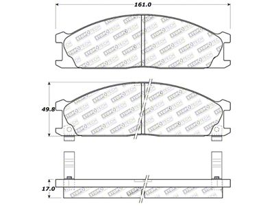 StopTech Sport Brake Pads w/Shims and Hardware - Rear - 309.03330