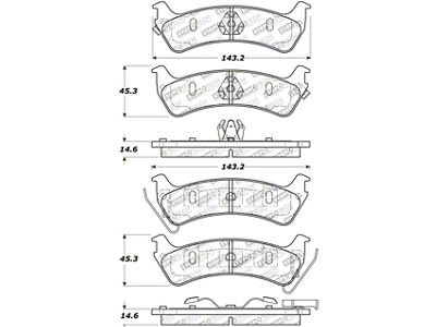 StopTech Sport Brake Pads w/Shims and Hardware - Rear - 309.06660