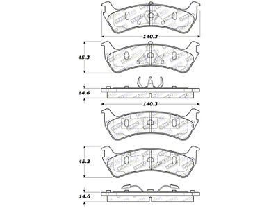 StopTech Sport Brake Pads w/Shims and Hardware - Rear - 309.06670