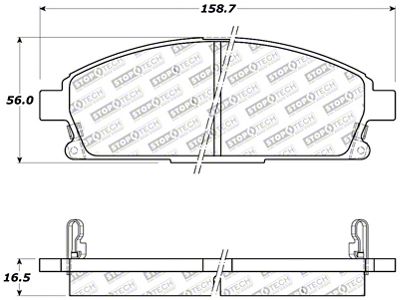 StopTech Sport Brake Pads w/Shims and Hardware - Rear - 309.06910
