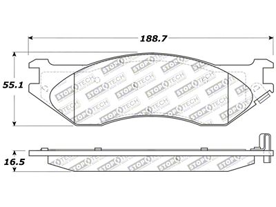 StopTech Sport Brake Pads w/Shims and Hardware - Rear - 309.07020