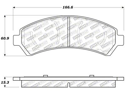 StopTech Sport Brake Pads w/Shims and Hardware - Rear - 309.07260
