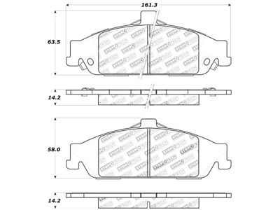 StopTech Sport Brake Pads w/Shims and Hardware - Rear - 309.07270
