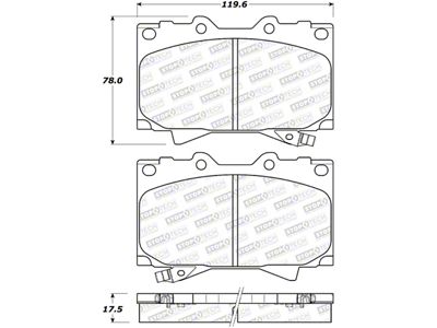 StopTech Sport Brake Pads w/Shims and Hardware - Rear - 309.07720
