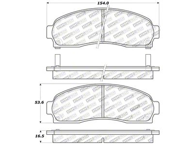 StopTech Sport Brake Pads w/Shims and Hardware - Rear - 309.08330