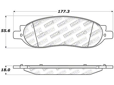 StopTech Sport Brake Pads w/Shims and Hardware - Rear - 309.10680