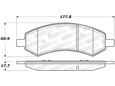 StopTech Sport Brake Pads w/Shims and Hardware - Rear - 309.10840