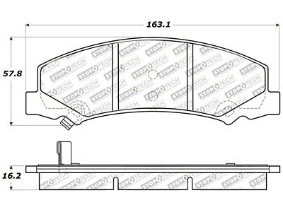 StopTech Sport Brake Pads w/Shims and Hardware - Rear - 309.11590